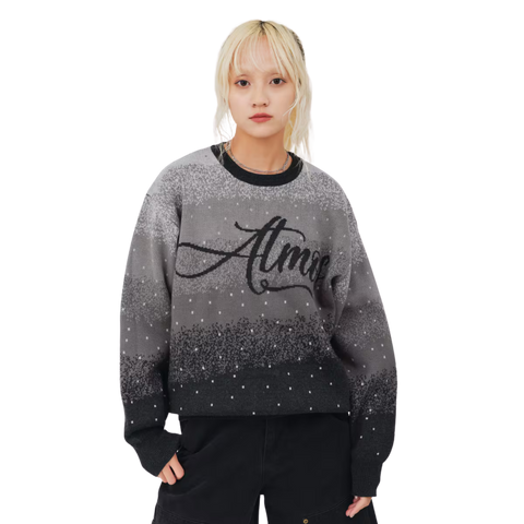 ATMOS PINK GRADATION JACQUARD SWEATER