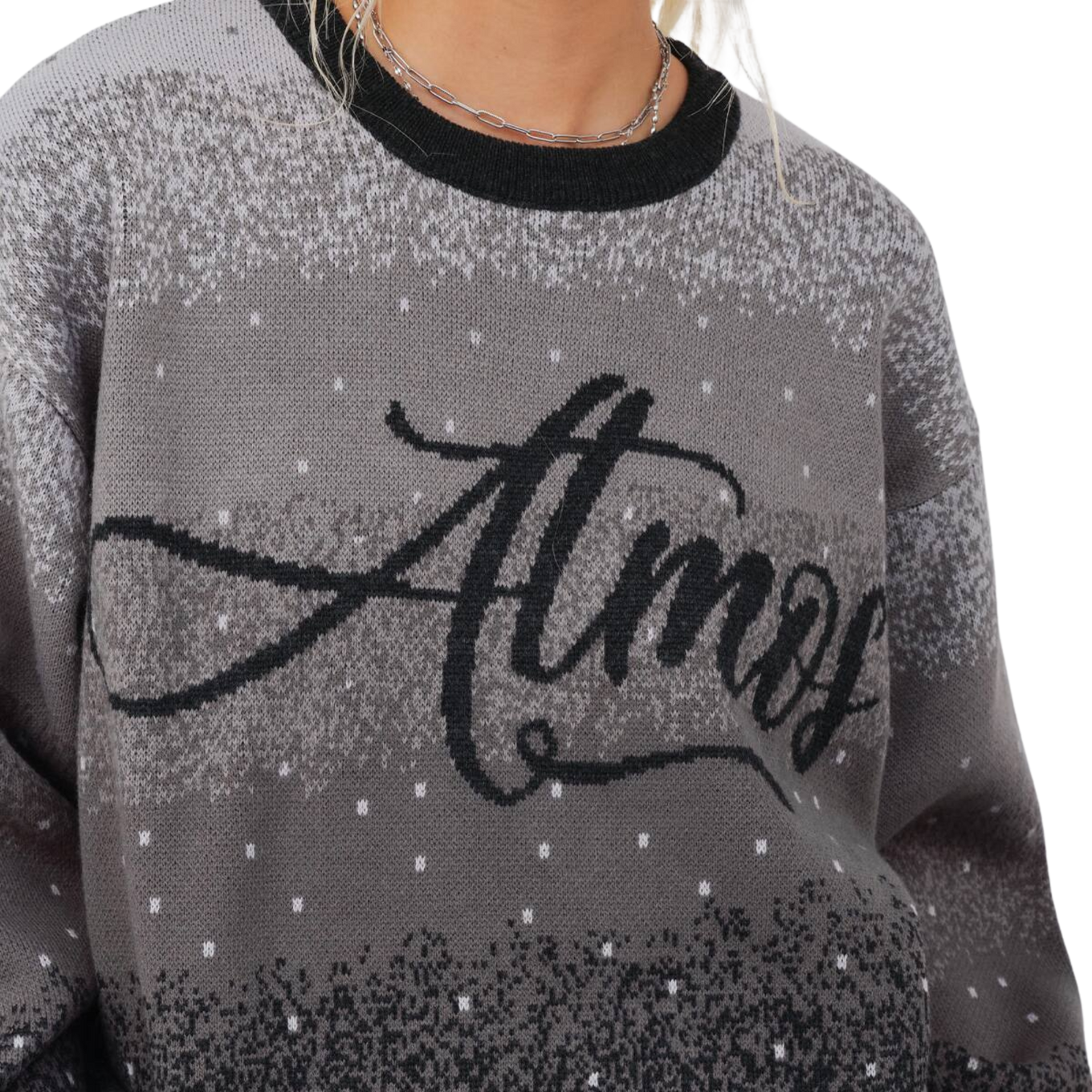 ATMOS PINK GRADATION JACQUARD SWEATER