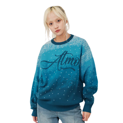 ATMOS PINK GRADATION JACQUARD SWEATER