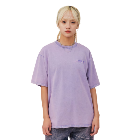 ATMOS PINK BLEACHED FINISHING T-SHIRT