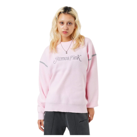 ATMOS PINK LOGO KNIT TOP