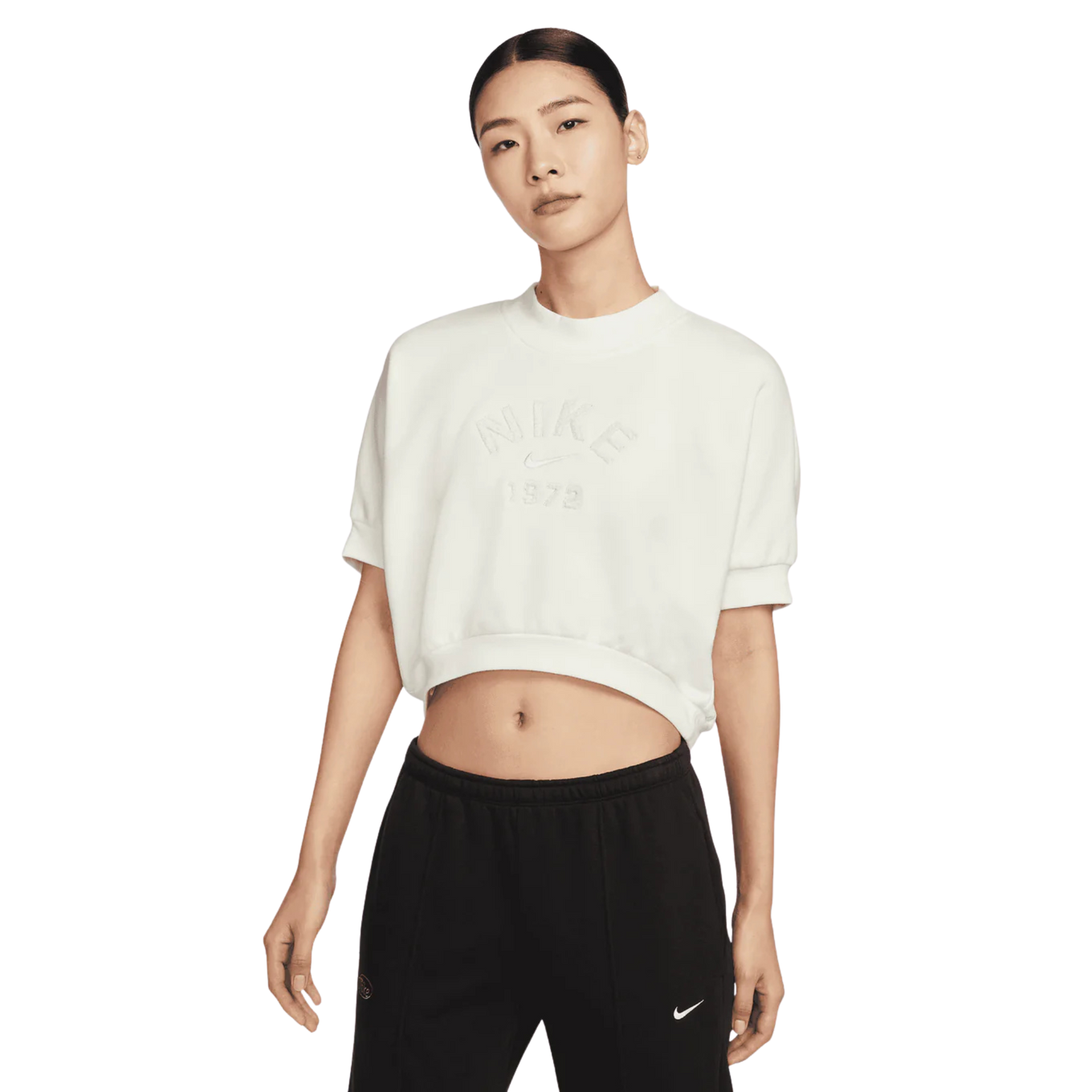 NIKE AS W NSW CLLCTN SS FLC CREW