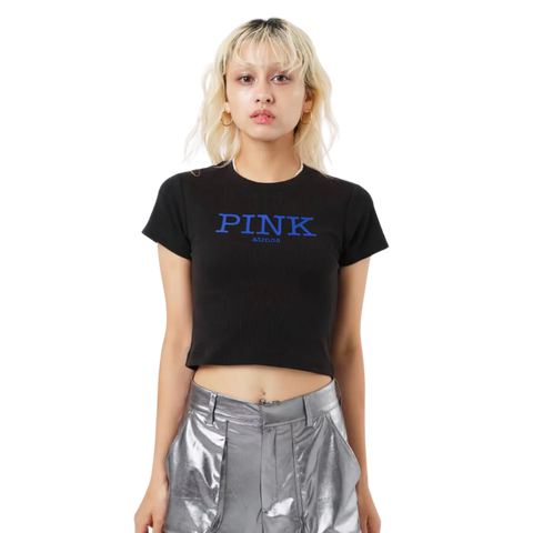 ATMOS PINK RIB TIGHT T-SHIRT