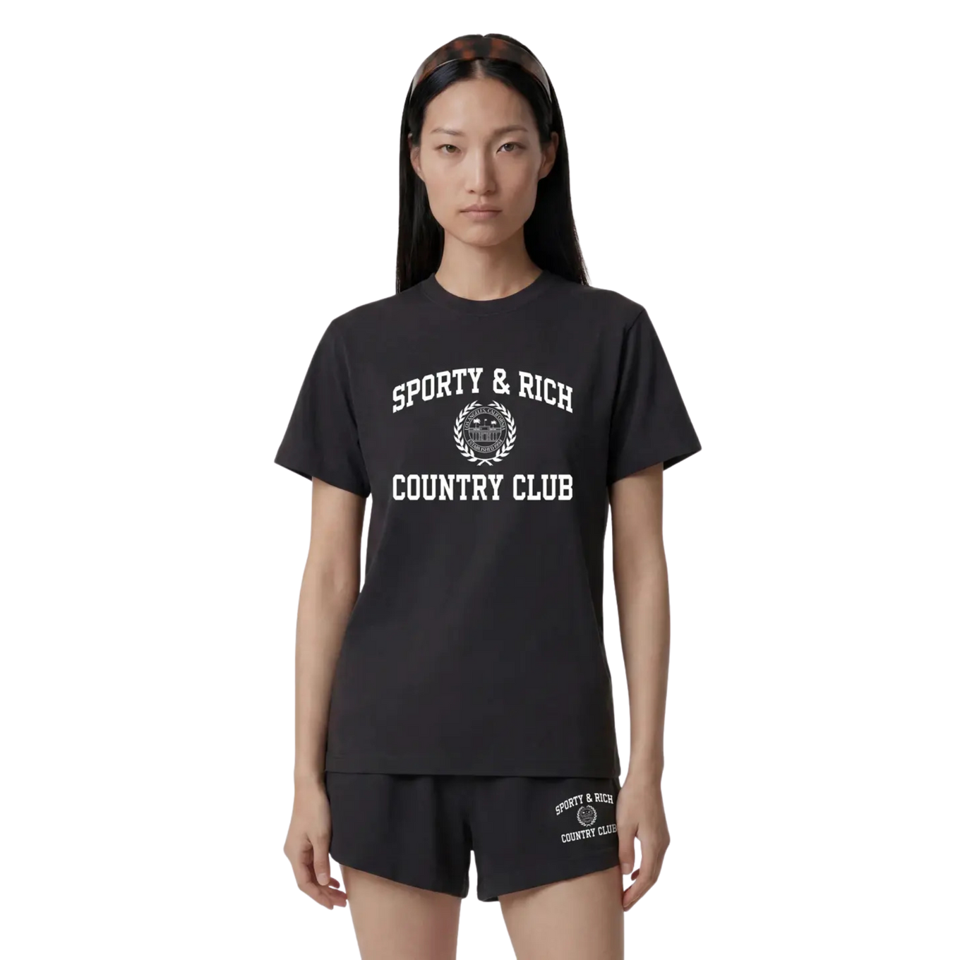 SPORTY & RICH VARSITY CREST TSHIRT