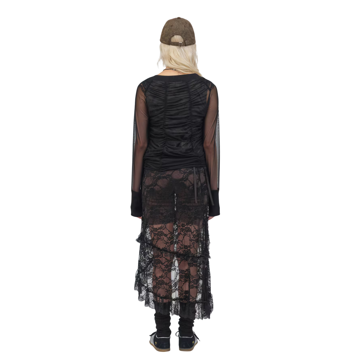 ATMOS PINK SEE-THROUGH LAYERED LS T-SHIRT