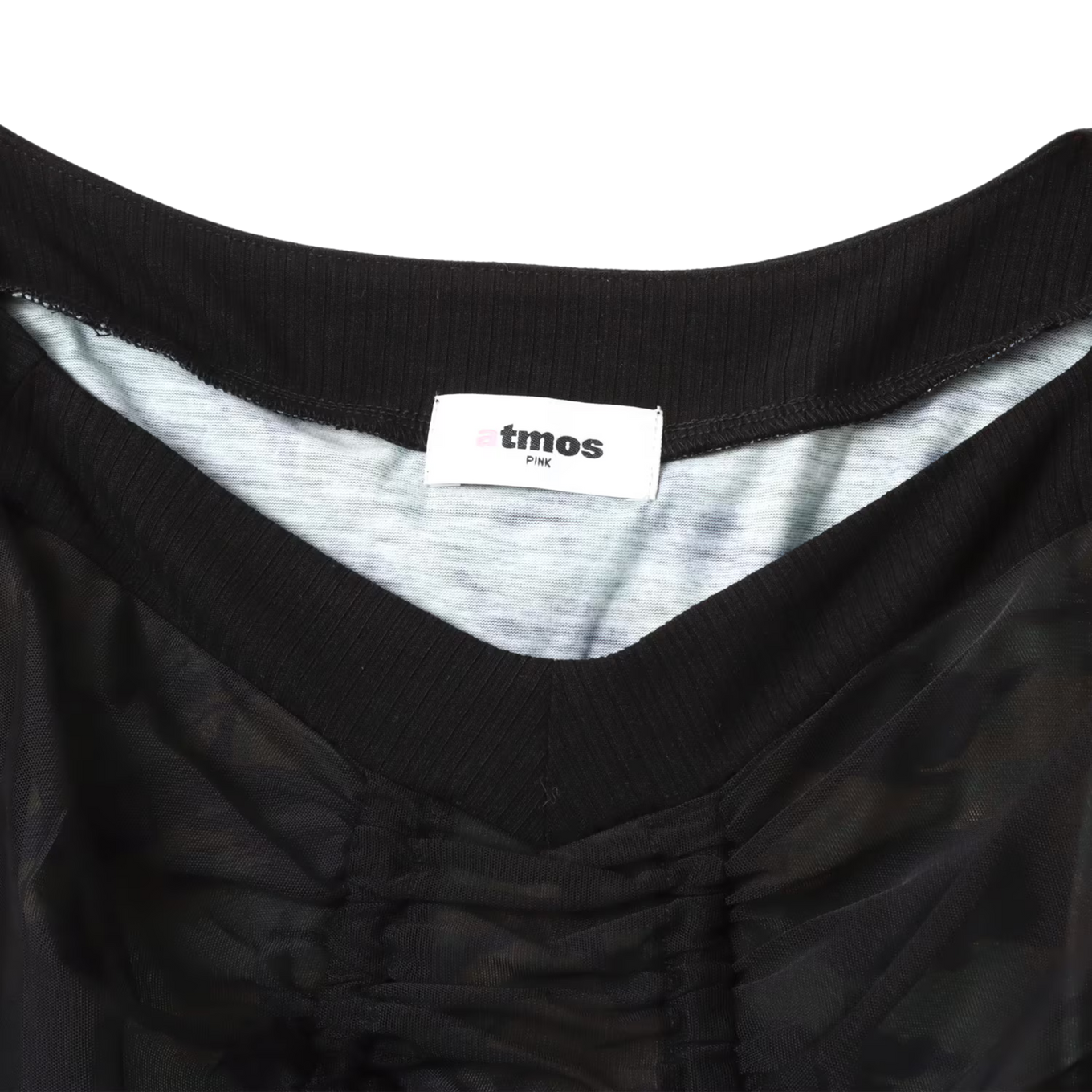 ATMOS PINK SEE-THROUGH LAYERED LS T-SHIRT