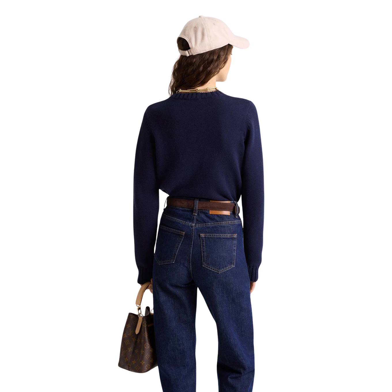 SPORTY & RICH BRISTOL CREST COTTON KNIT SWEATER