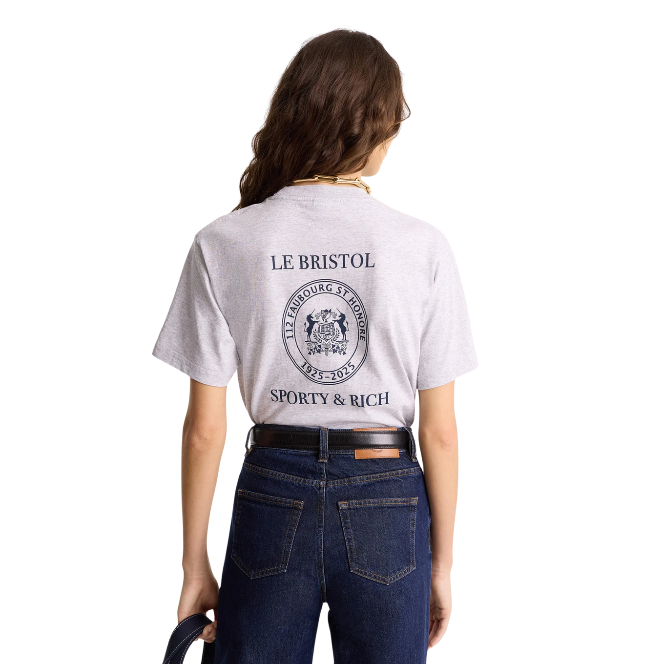 SPORTY & RICH CREST SEAL 100TH T-SHIRT