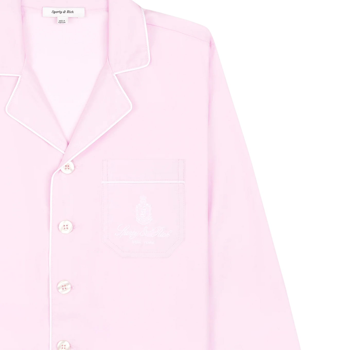 SPORTY & RICH VENDOME PYJAMA SHIRT