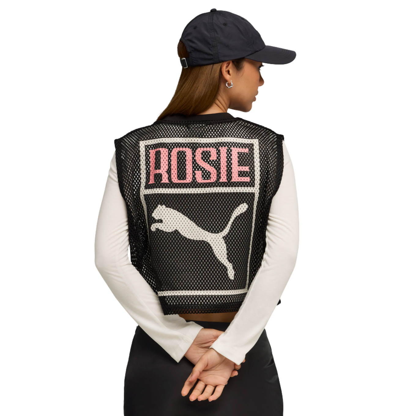 PUMA X ROSE RELAXED MESH TOP