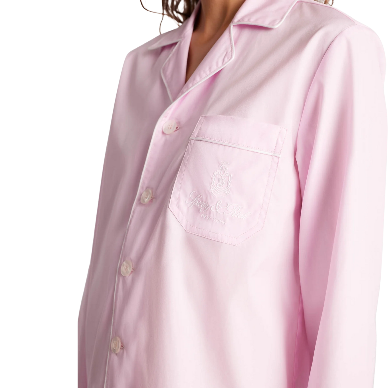 SPORTY & RICH VENDOME PYJAMA SHIRT