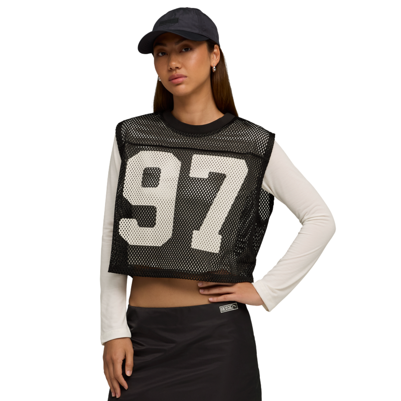 PUMA X ROSE RELAXED MESH TOP