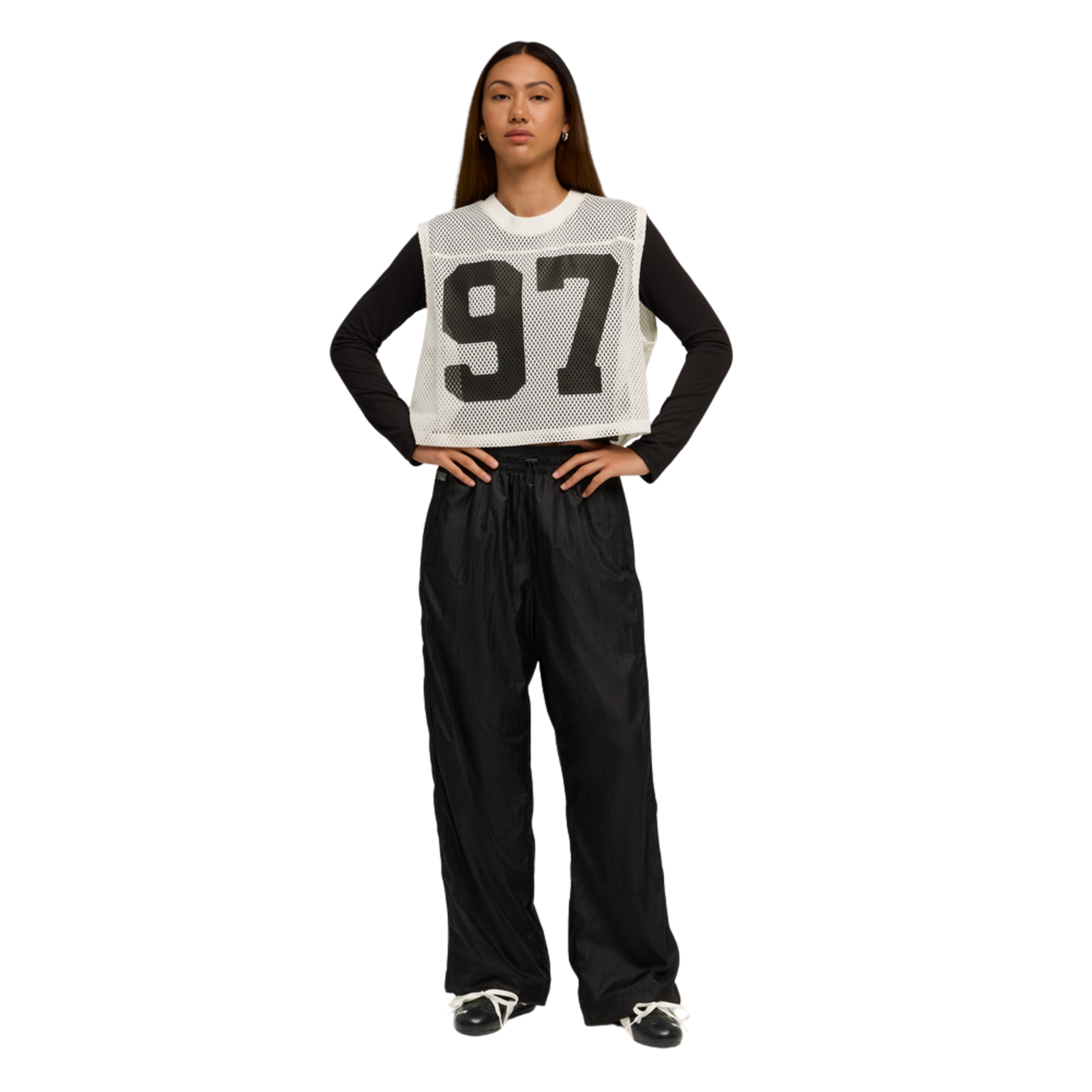 PUMA X ROSE RELAXED MESH TOP PUMA X ROSE RELAXED MESH TOP