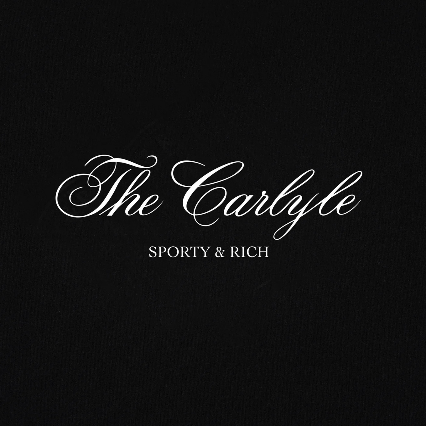SPORTY & RICH THE CARLYLE SOUVENIR ZIPPER HOODIE