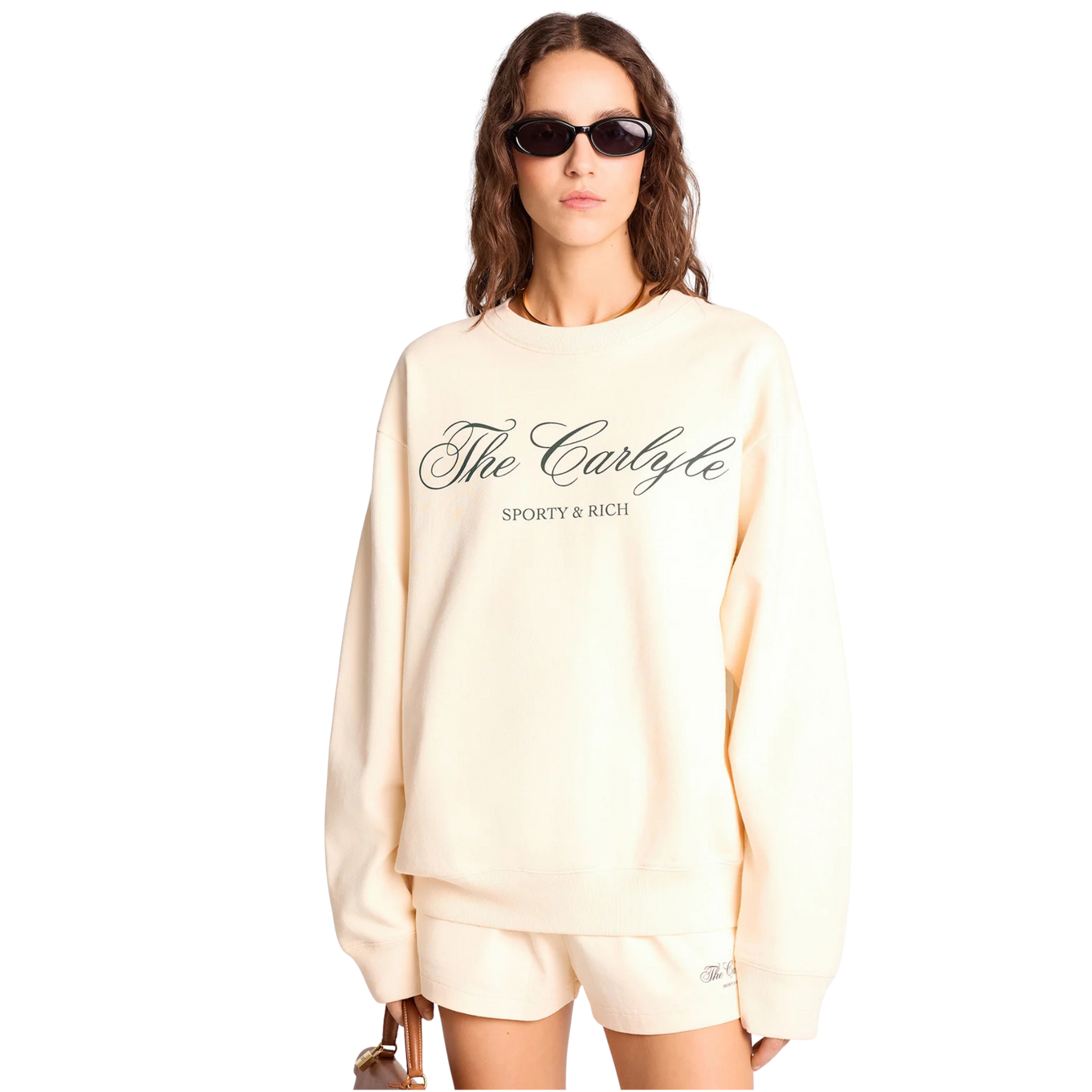 SPORTY & RICH THE CARLYLE SCRIPT CREWNECK