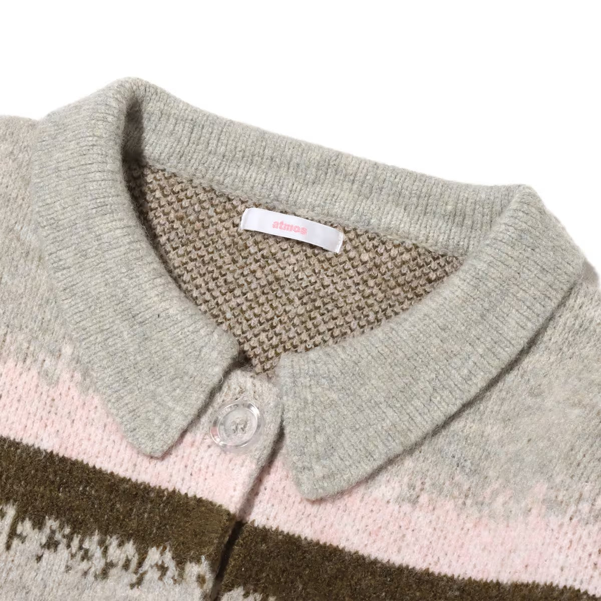 ATMOS PINK FRONT BUTTON DESIGN KNIT
