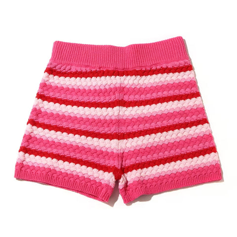 ATMOS PINK BORDER KNIT SHORTS