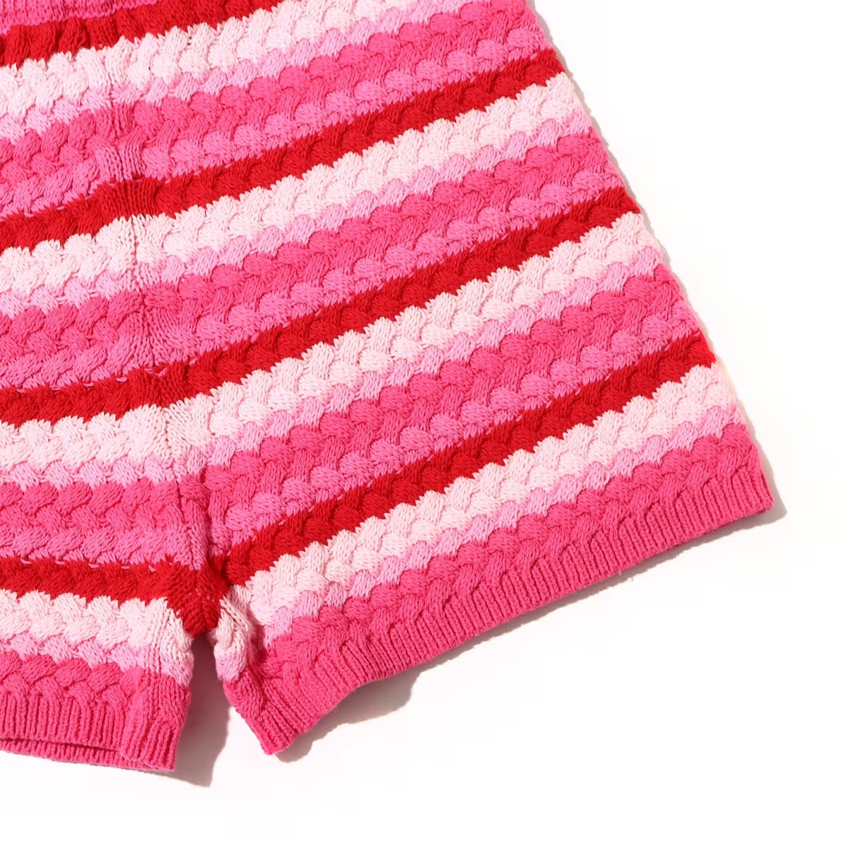 ATMOS PINK BORDER KNIT SHORTS