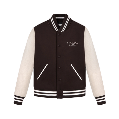 SPORTY & RICH FAUBOURG WOOL VARSITY JACKET
