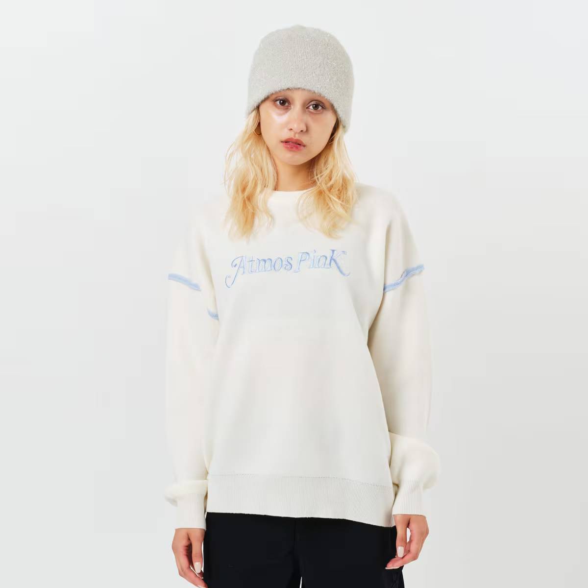 ATMOS PINK LOGO KNIT TOP