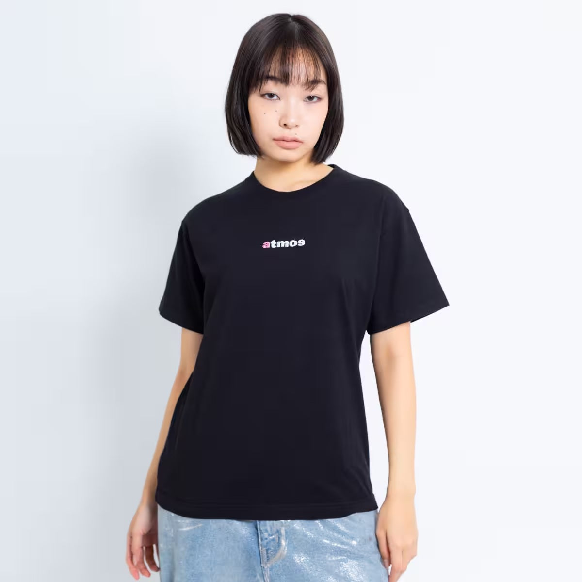 ATMOS PINK EMBROIDERY LOGO T SHIRT