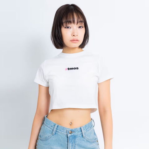 ATMOS PINK EMBROIDERY LOGO SHORT T-SHIRT