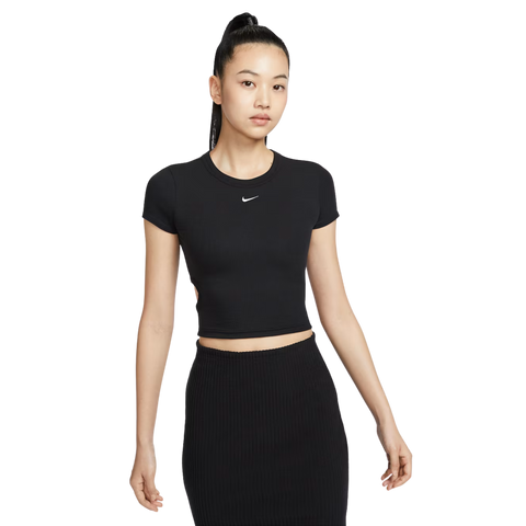 NIKE AS W NSW NK CHLL KNT MRIB SS T