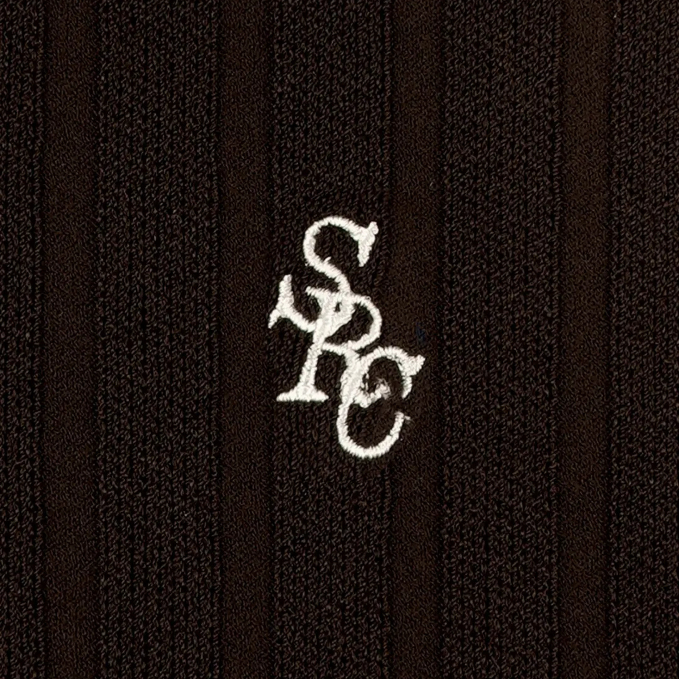 SPORTY & RICH SRC RIBBED POLO