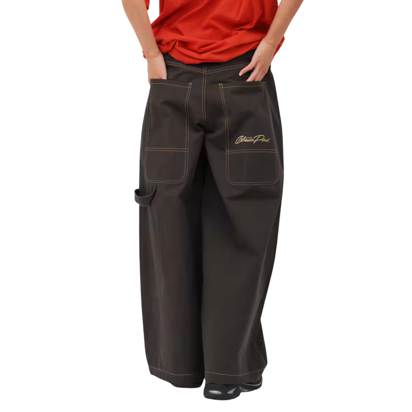 ATMOS PINK SUPER BAGGY CHINO PANTS