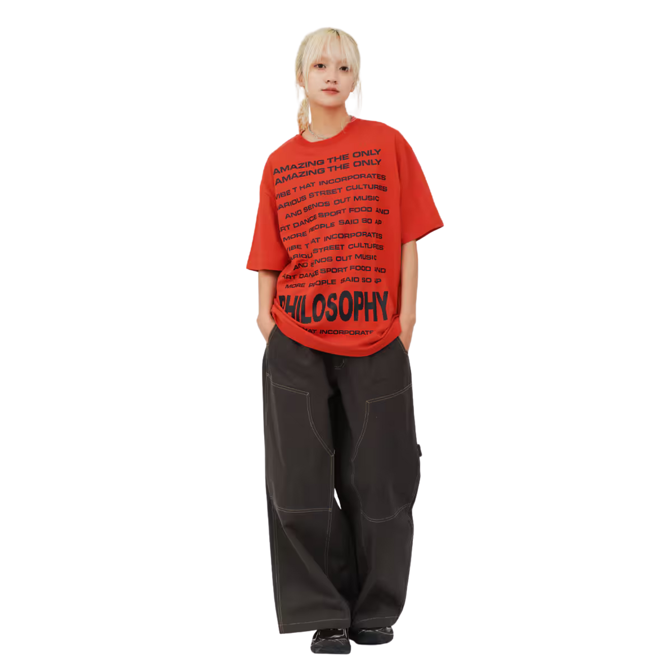 ATMOS PINK SUPER BAGGY CHINO PANTS
