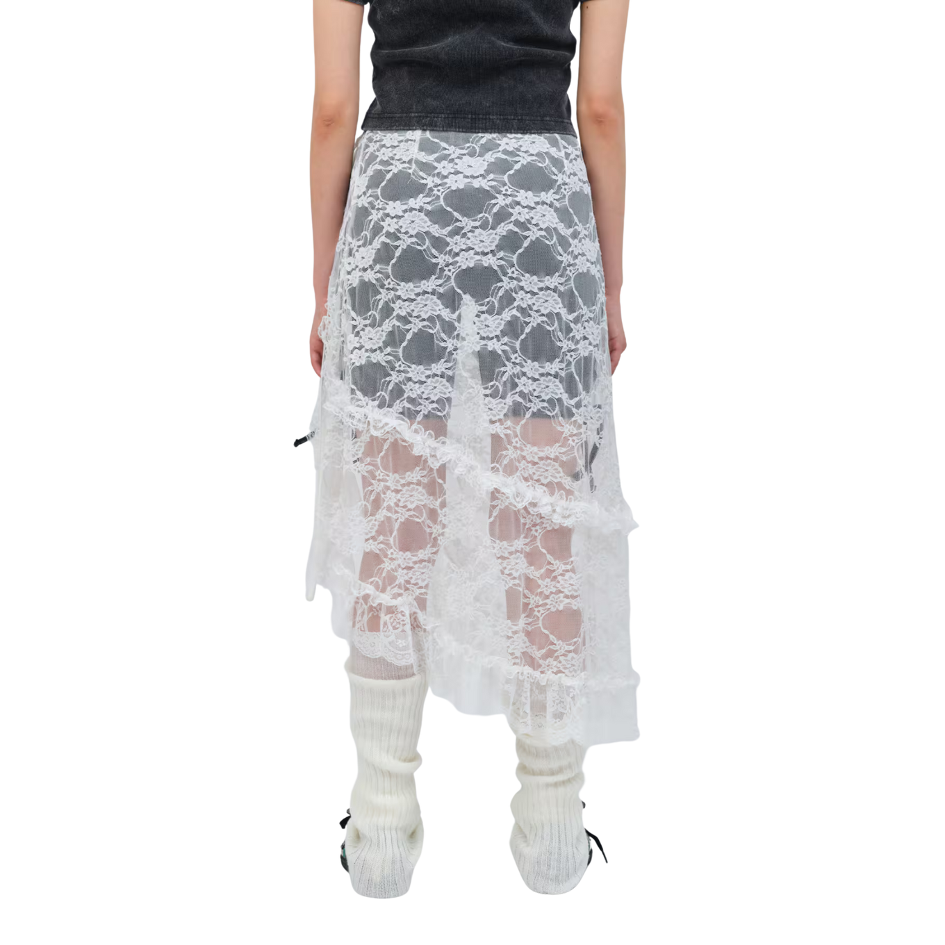 ATMOS PINK LACE WRAP SKIRT