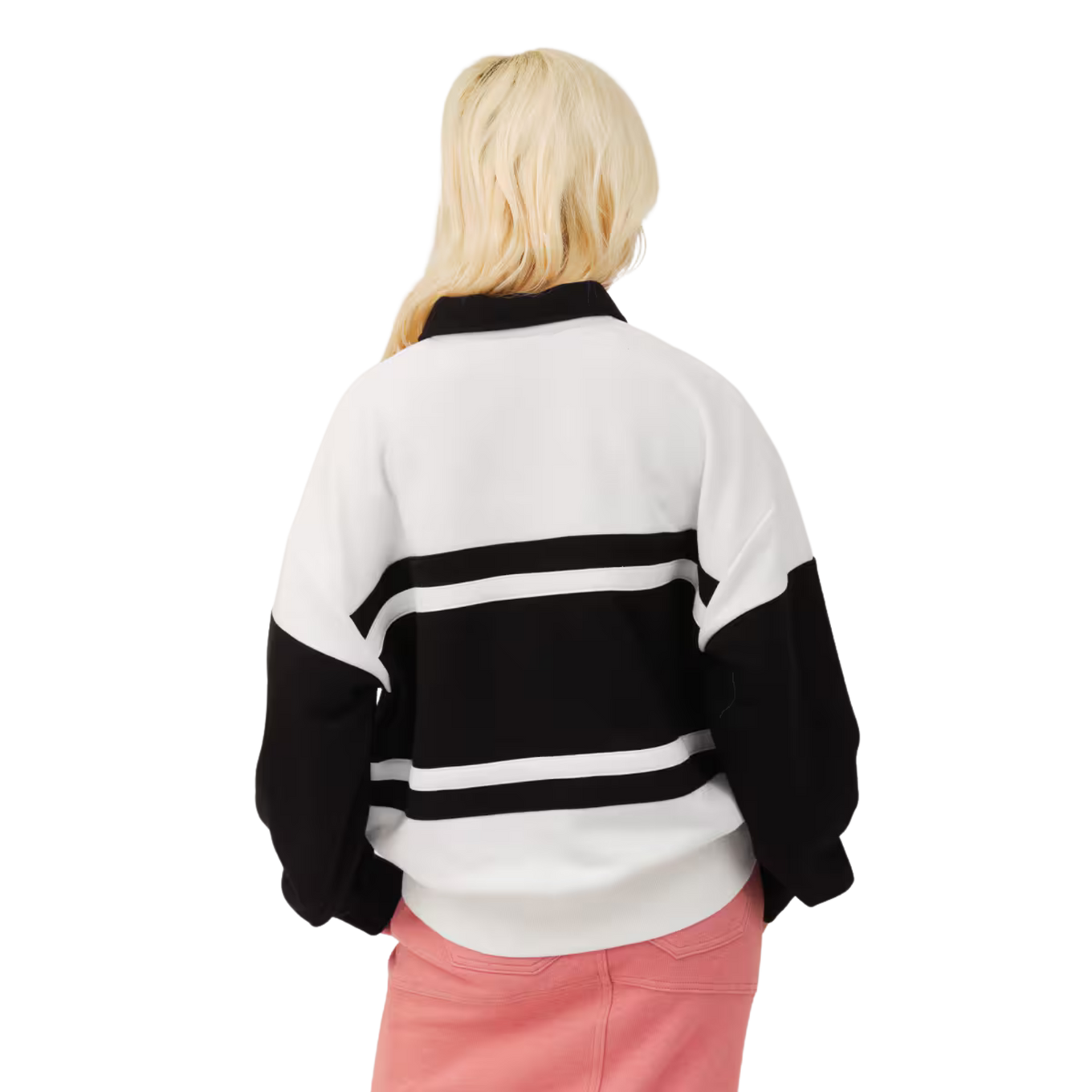 ATMOS PINK LINE POLO SWEATSHIRT