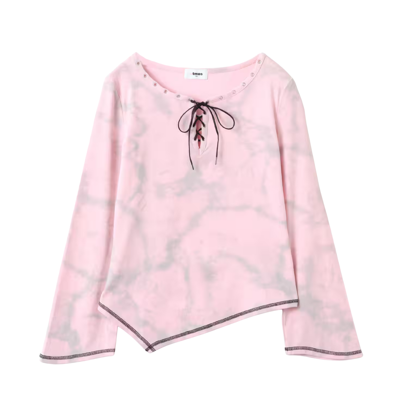 ATMOS PINK LACE-UP TOP