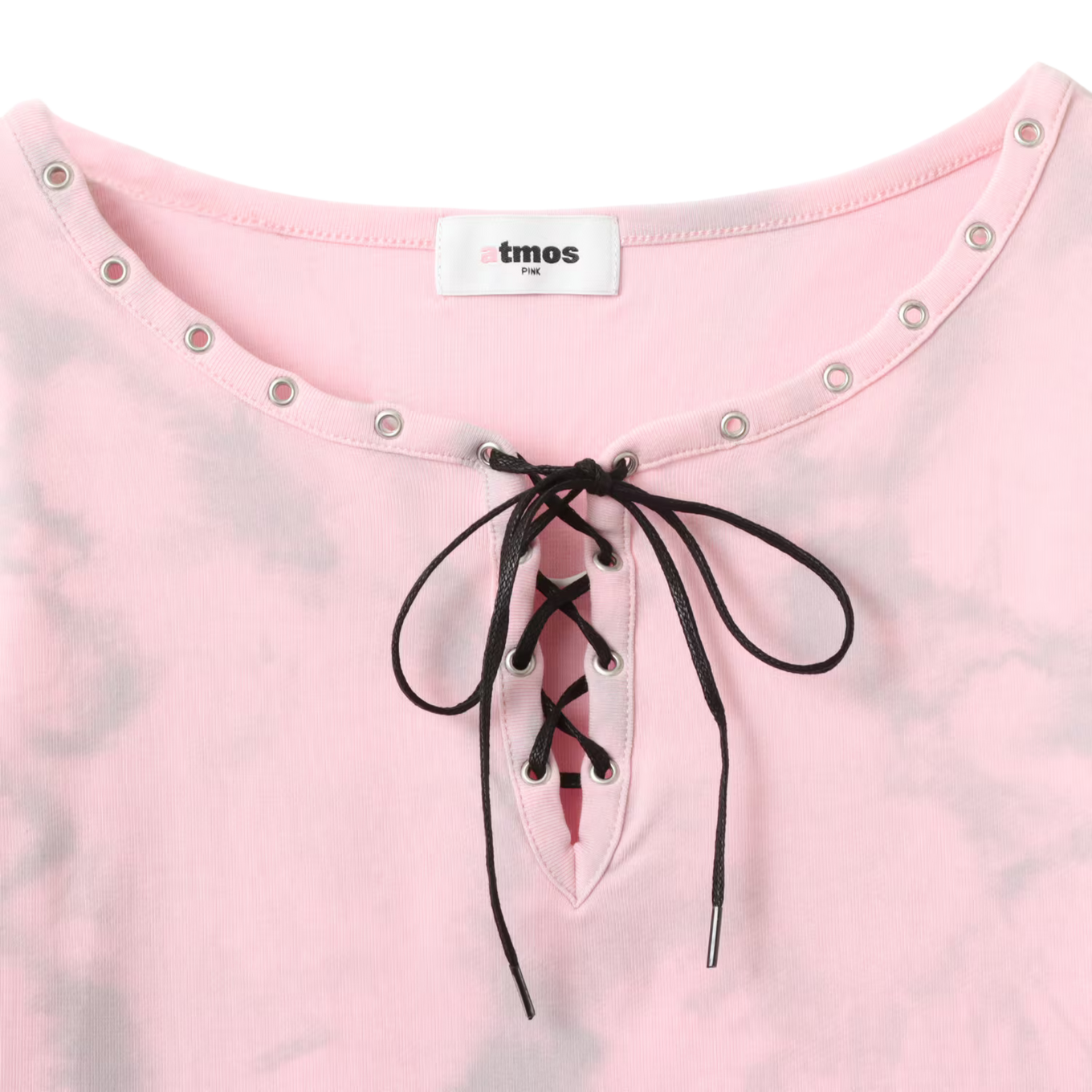 ATMOS PINK LACE-UP TOP