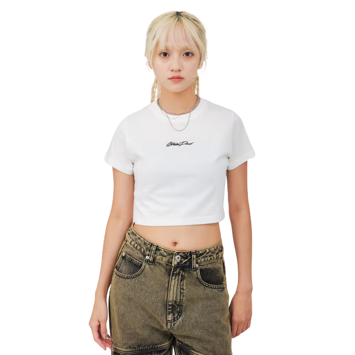 ATMOS PINK CLASSIC EMBROIDERY LOGO SHORT T-SHIRT