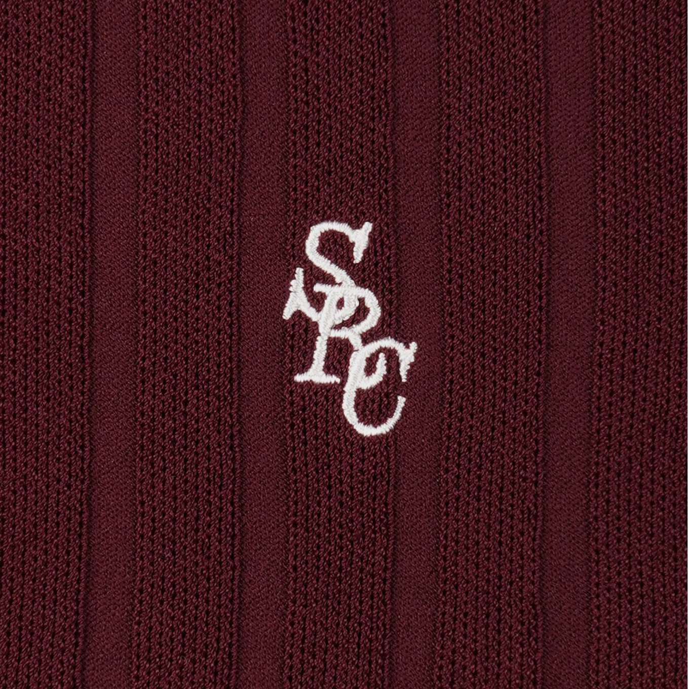 SPORTY & RICH SRC RIBBED POLO