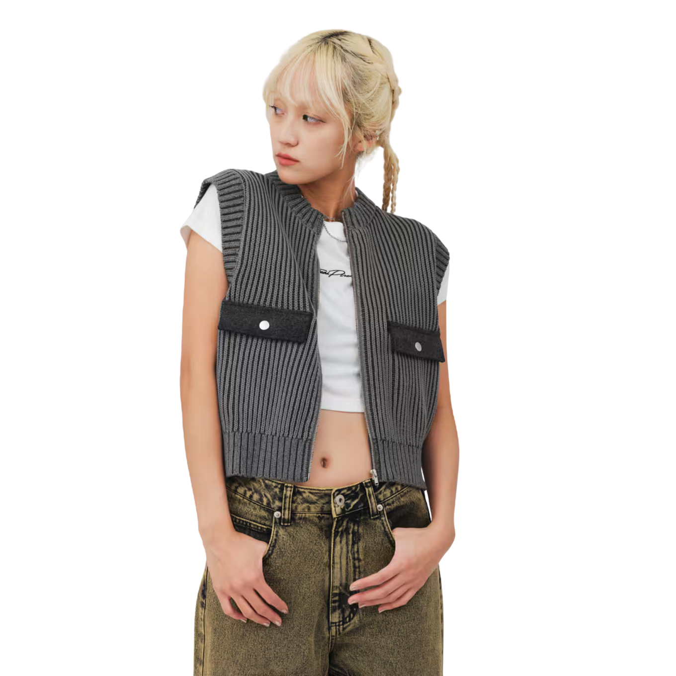ATMOS PINK PIGMENT KNIT VEST