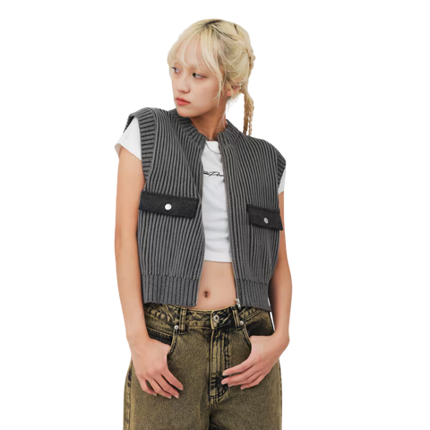 ATMOS PINK PIGMENT KNIT VEST