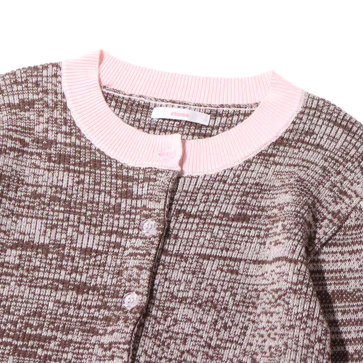 ATMOS PINK COLORFUL TIGHT CARDIGAN