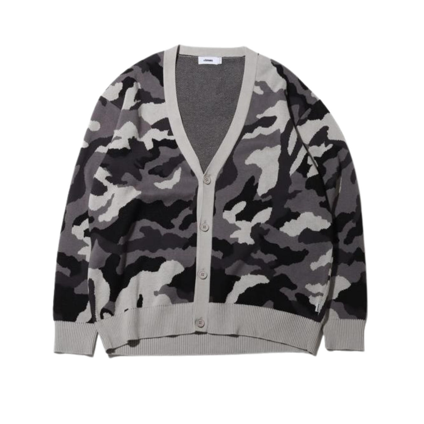 Camo shop knit cardigan