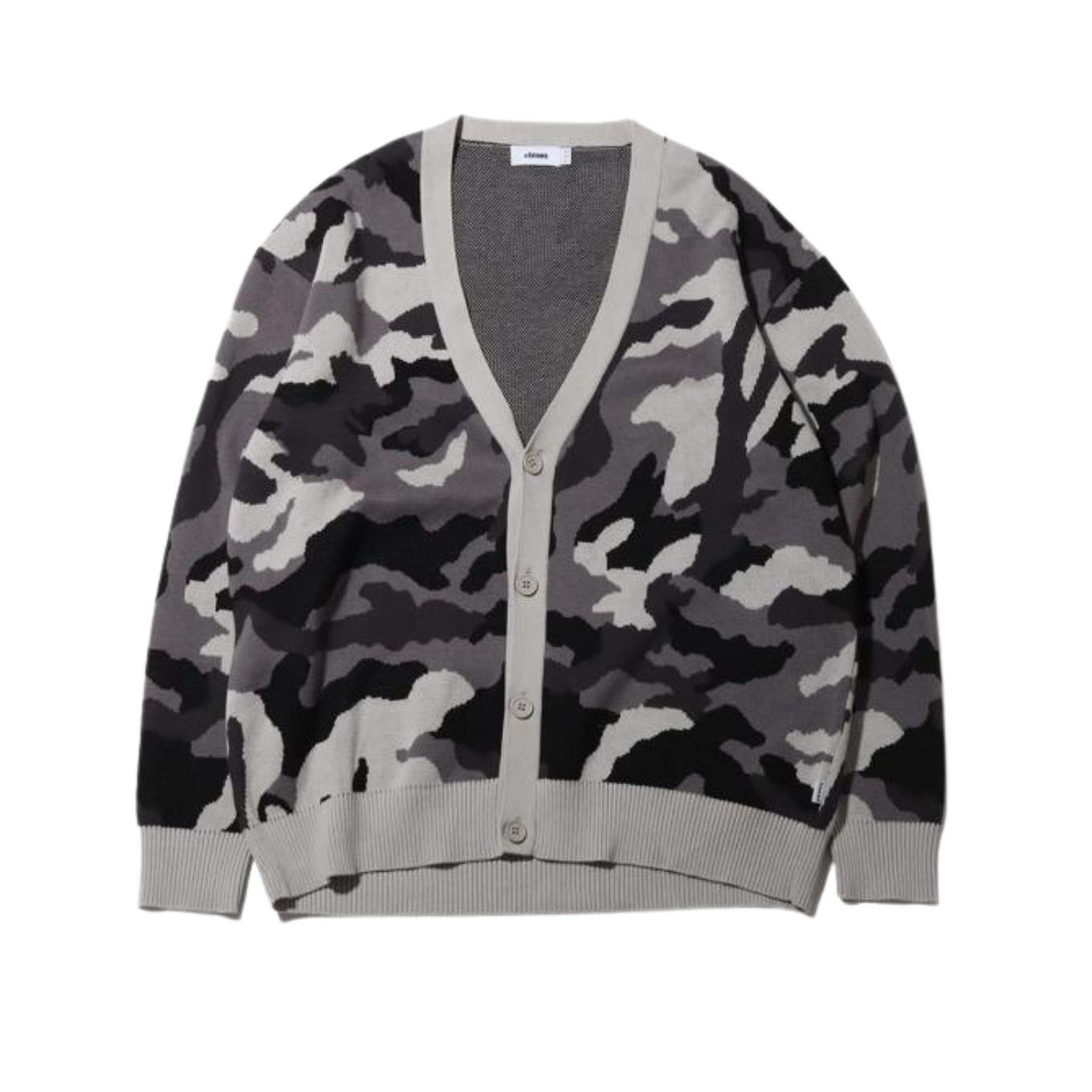Camo top knit cardigan